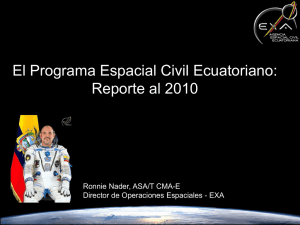 El Programa Espacial Civil Ecuatoriano
