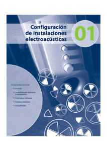 1. Configuración de instalaciones electroacústicas