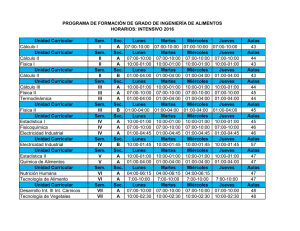 Unidad Curricular Sem. Sec. Lunes Martes Miércoles Jueves Aulas