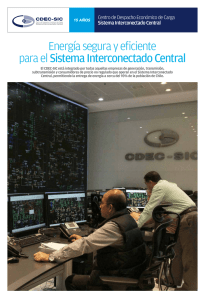 Energía segura y eficiente para el Sistema Interconectado Central