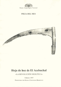 Hoja de hoz de El Acebuchal - Museo Arqueológico Nacional