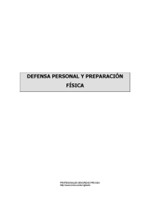 DEFENSA PERSONAL Y PREPARACI&Oacute;N