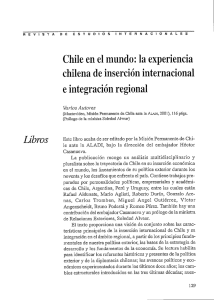Chile en el mundo: la experiencia chilena de inserción internacional