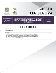 GACETA 033-27ENERO2016 - Poder Legislativo del Estado de