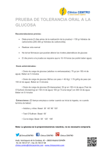 prueba de tolerancia oral a la glucosa