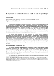 El significado del cambio educativo: un cuarto de siglo de