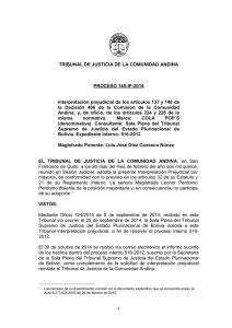 proceso 22-ip-2012 - Tribunal de Justicia de la Comunidad Andina