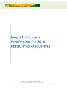 Juegos Olímpicos y Paralímpicos Rio 2016