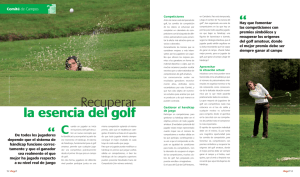 Page 1 Competiciones Antes de iniciar cada temporada de golf, los