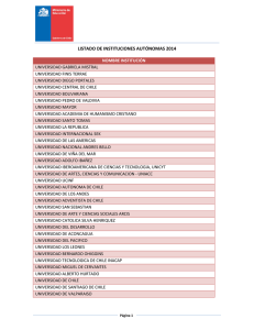 listado de instituciones autónomas 2014