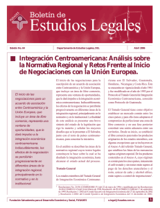 Integración Centroamericana: Análisis sobre la Normativa Regional