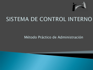 Sistema de CONTROL INTERNO - Ministerio de Seguridad Pública