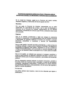 Acuerdo Provincia Municipios 30 Agosto