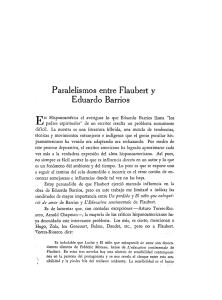 Paralelismos entre Flaubert y Eduardo Barrios