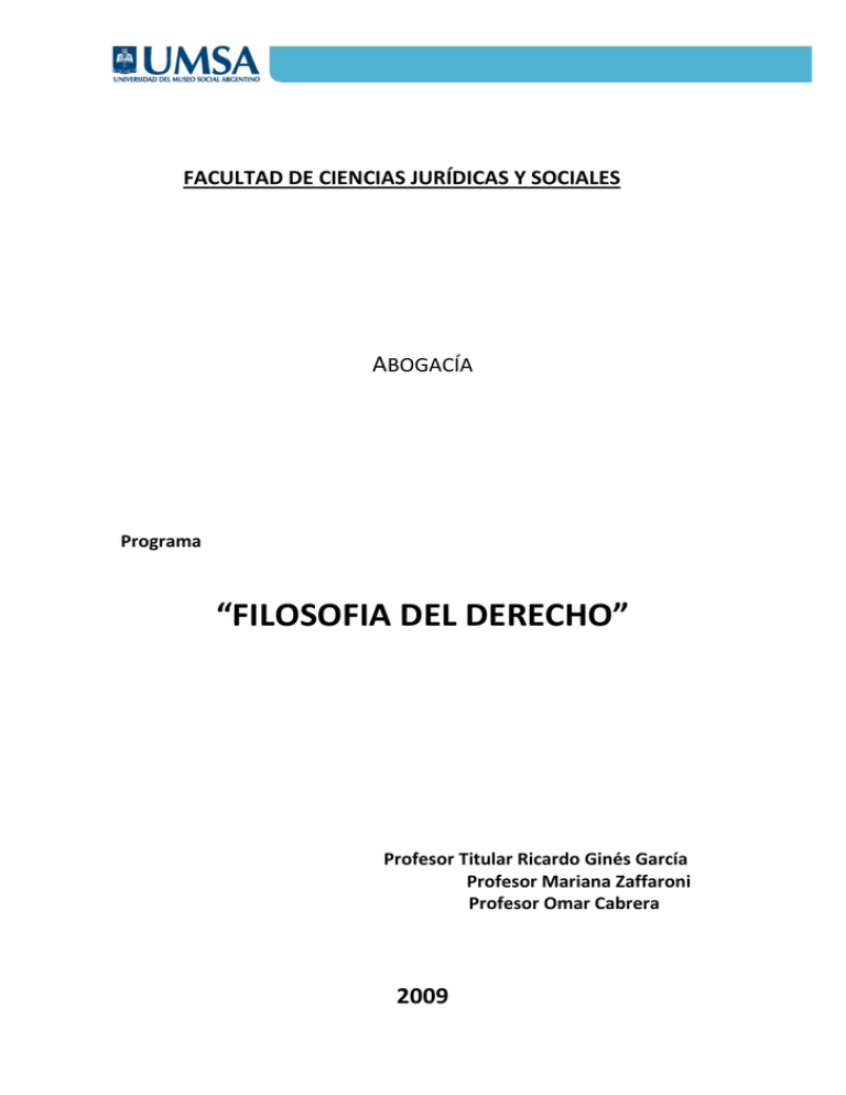 Filosofia Del Derecho