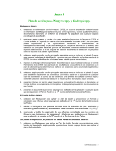 Anexo 3 Plan de acción para Diospyros spp. y Dalbergia spp.