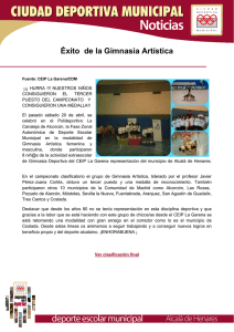 Éxito de la Gimnasia Artística - Ciudad Deportiva Municipal Alcalá