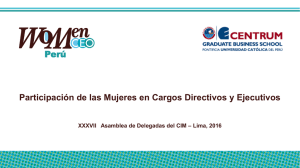 Participación de las Mujeres en Cargos Directivos: C. Flores