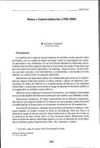 Banca e Industrialización (1950-2000)