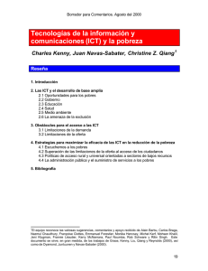 Tecnologías de la información y comunicaciones(ICT)