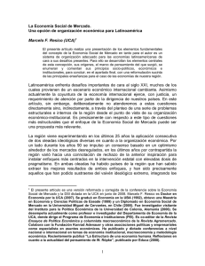 La Economía Social de Mercado - Universidad Católica Argentina