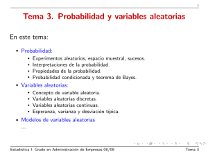 Tema 3. Probabilidad y variables aleatorias