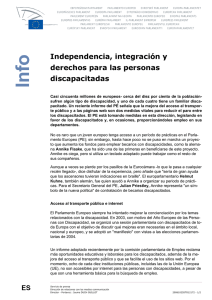 Independencia, integración y derechos para las personas