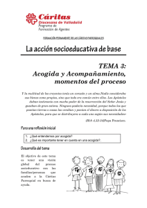 Acogida y Acompañamiento, momentos del proceso