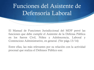 Dra. Gloria Fretes - Laboral - Ministerio de la Defensa Pública