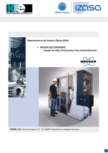 Espectrómetro de Emisión Óptica (OES) • BRUKER Q8 CORONADO
