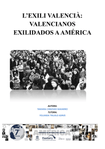 l`exili valencià: valencianos exilidados a américa