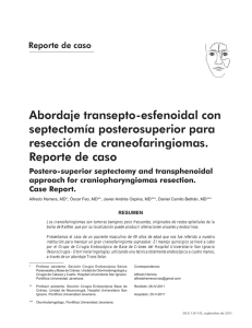 Abordaje transepto-esfenoidal con septectomía posterosuperior