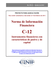 NIF C-11, Capital contable - Consejo Mexicano de Normas de
