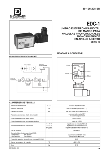 UNIDAD ELECTRONICA DIGITAL DE MANDO PARA VALVULAS