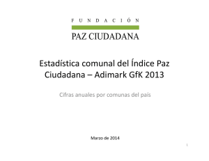 Comunas del pais 2013 VF - Fundación Paz Ciudadana