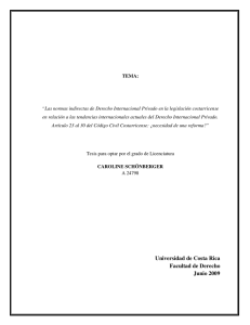 Universidad de Costa Rica Facultad de Derecho Junio