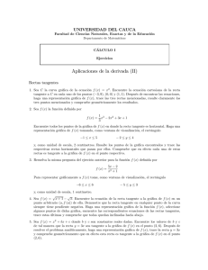 Aplicaciones de la derivada (II)