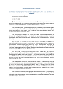 Decreto de Urgencia Nº 004-2014