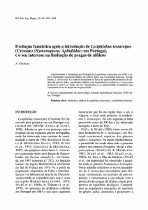 Evolução faunística após a introdução de Lysiphlebus testaceipes