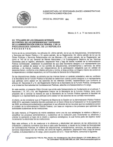 cc. TITULARES DE Los ÓRGANOS INTERNOS