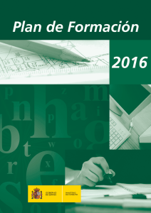 Plan de formación 2016 - Ministerio de Fomento