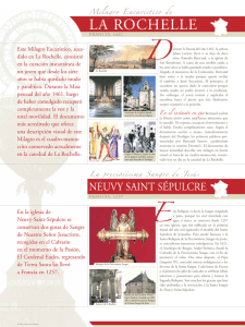 Milagro Eucaristico de: La Rochelle, Francia, 1461 / Neuvy Saint