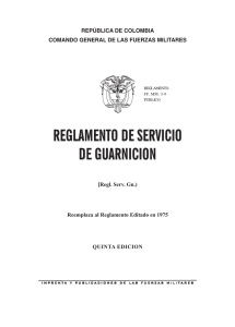 reglamento de servicio de guarnicion