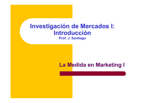 Investigación de Mercados I: Introducción - E