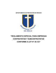 Guía empresas contratistas - Universidad Católica del Maule