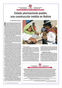 Estado plurinacional-pueblo, una construcción inédita en Bolivia