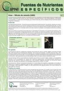 Urea – Nitrato de amonio (UAN) - International Plant Nutrition Institute