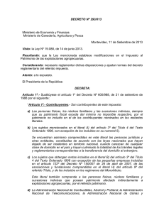 Decreto Nº 293/013