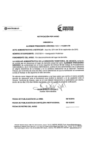 notificación por aviso d.t. arauca -aldemar pregonero