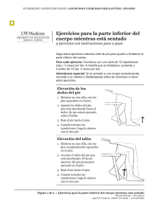 Ejercicios para la parte inferior del cuerpo mientras